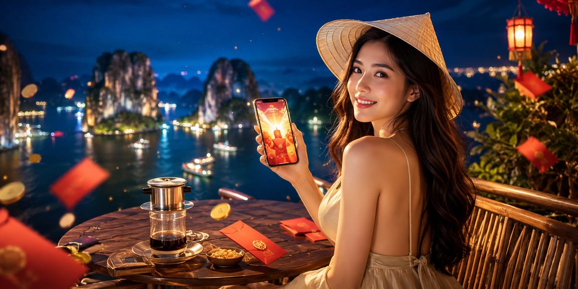 Khung cảnh vịnh Hạ Long gợi nhớ trải nghiệm giải trí trực tuyến đặc sắc của người Việt