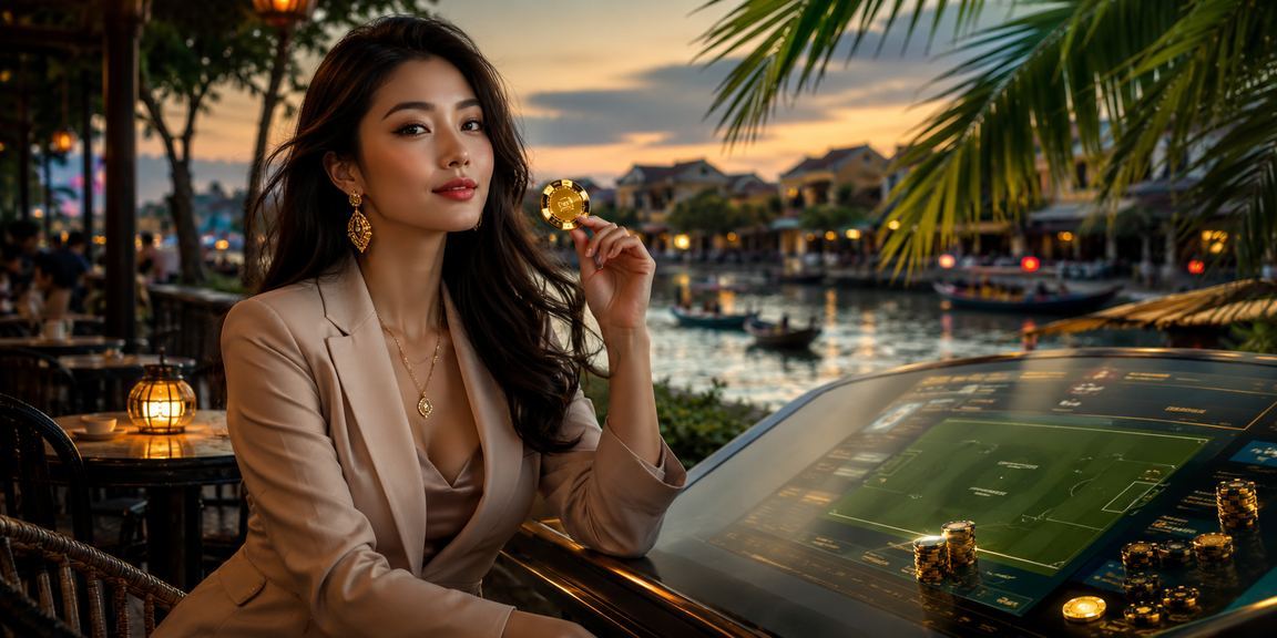 Người dùng tại Hội An thưởng thức cà phê buổi sáng trong khi trải nghiệm nền tảng cá cược 13wim trên điện thoại